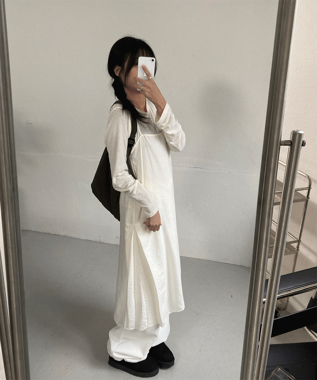 *당일출고*쉬어 레이어드 원피스(3color)