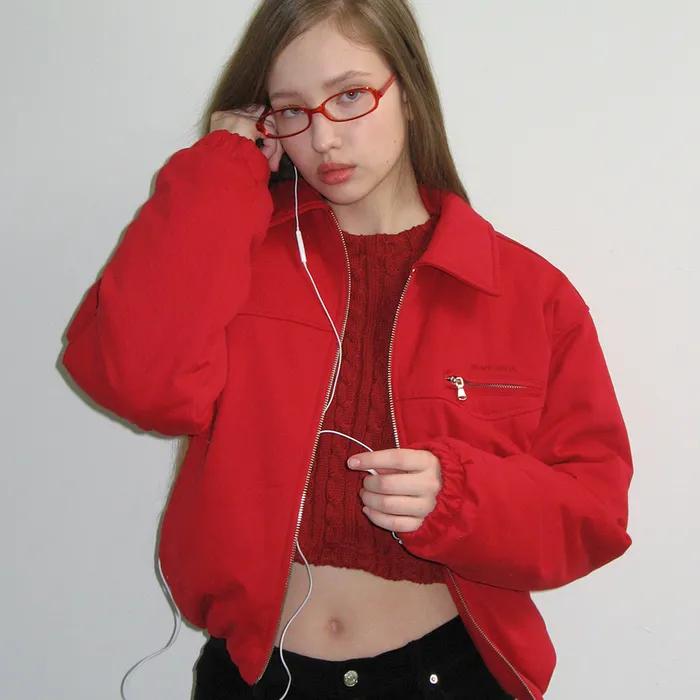 COTTON PUFF JUMPER_RED