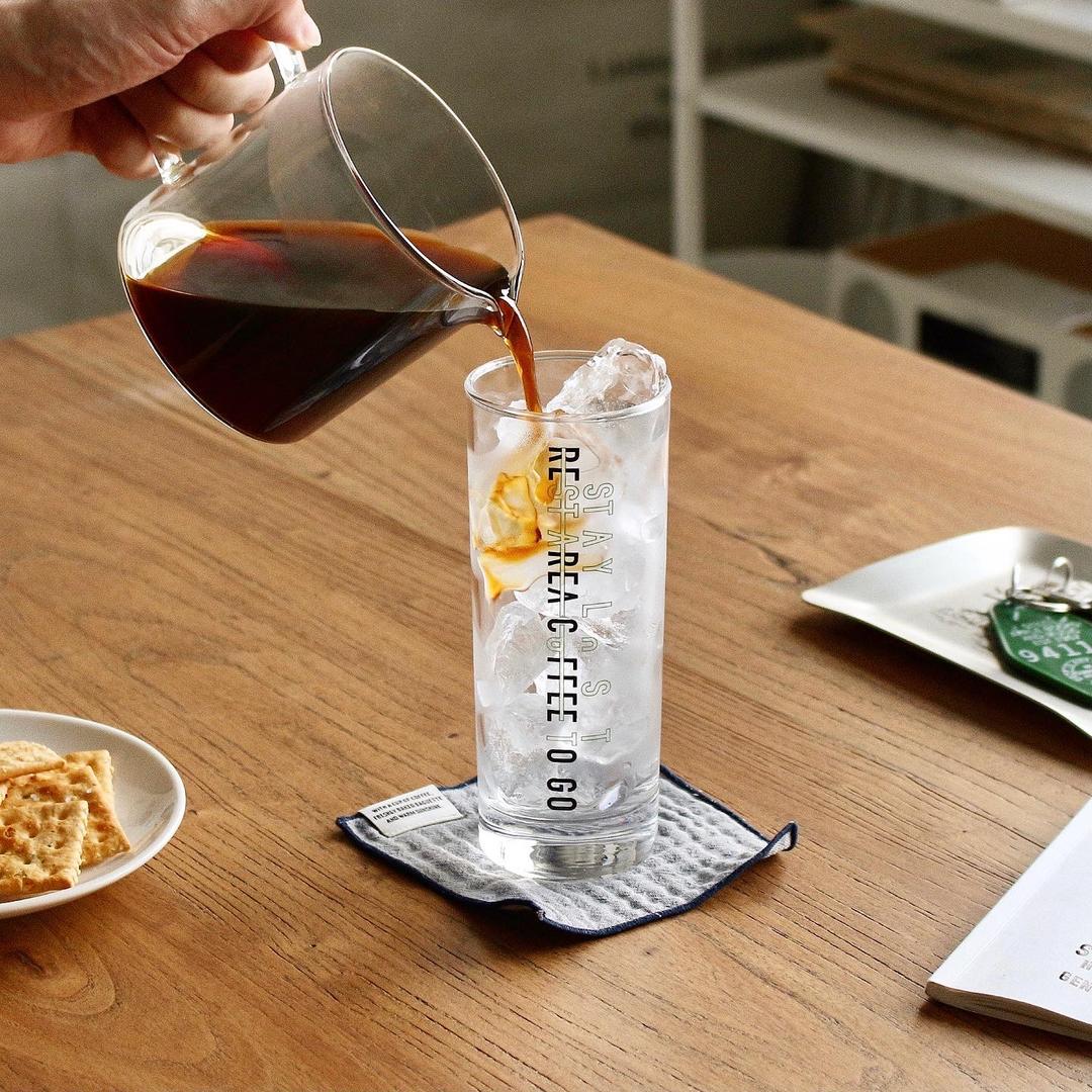 [스테이로스트] REST AREA GLASS CUP 330ML (LONG VER.) 유리컵