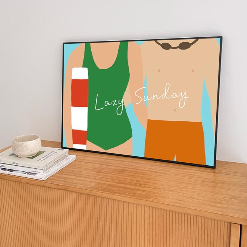 레이지선데이 아트포스터 여름 인테리어 그림액자