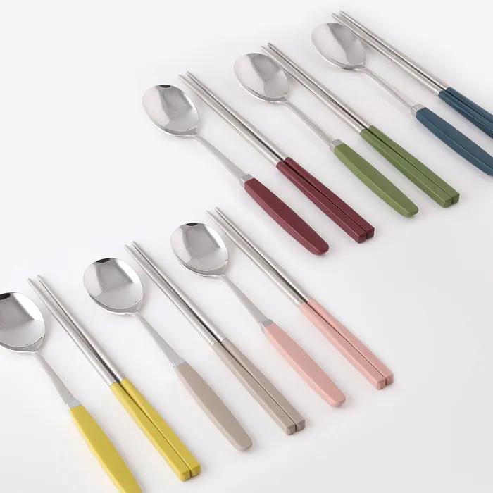 1+1 소소모소 컬러 수저 세트 - 8 colors