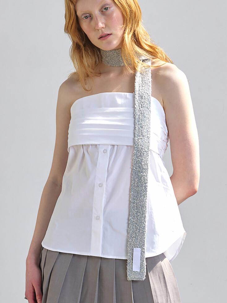 LINE MUFFLER / POP COTTON / MELANGE SKY