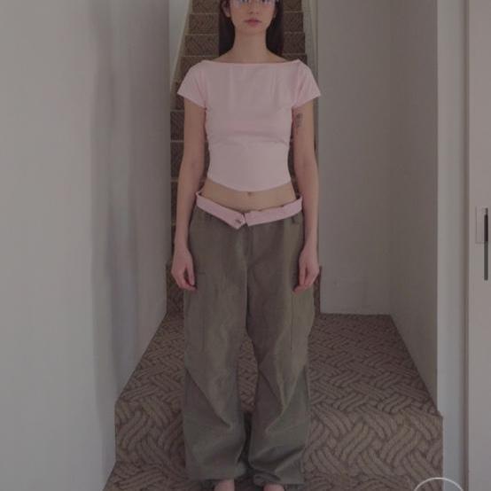 tanger 카고바지 카키