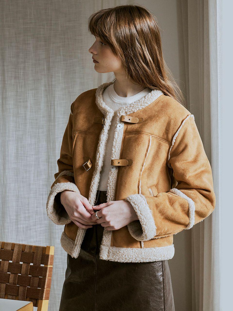 Round suede fur mustang (2colors)