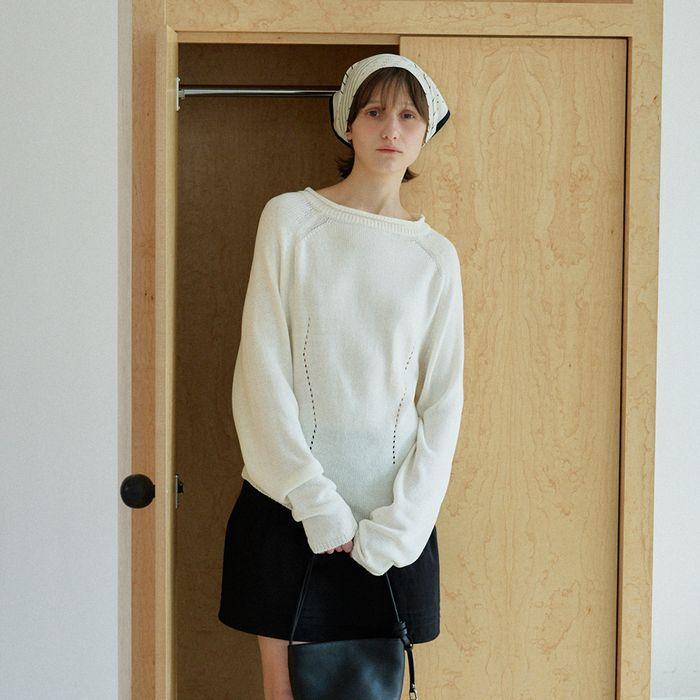 carrie boat neck pullover_white
