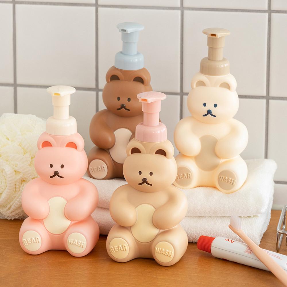 곰돌이 거품 디스펜서 욕실 핸드워시 물비누 주방 세제 세제통 리필용기 250ml