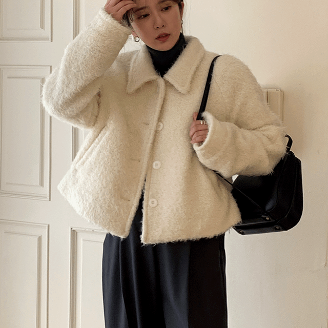 hairy wool jk (2colors) 울60