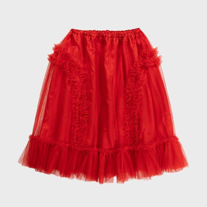 BANDING RUFFLE SHA SKIRT - RED