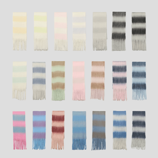 simple stripe muffler ( 23 color )