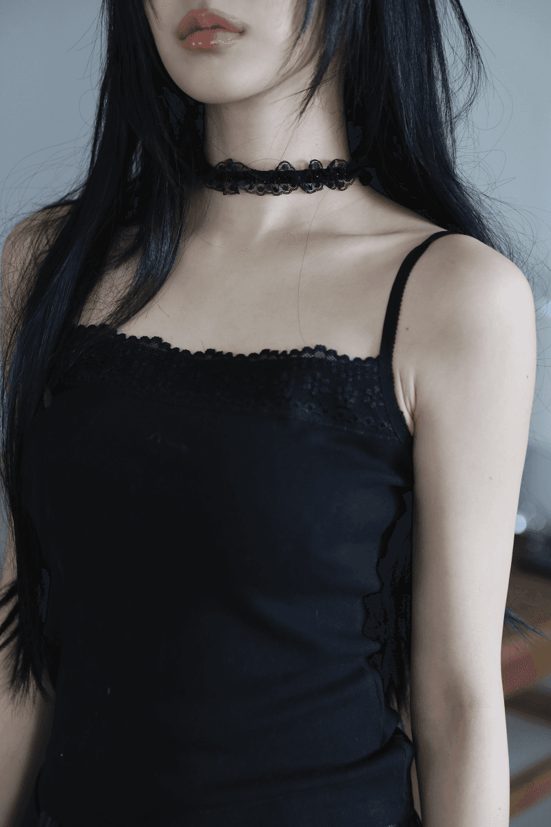 레이스 밴딩 초커 목걸이