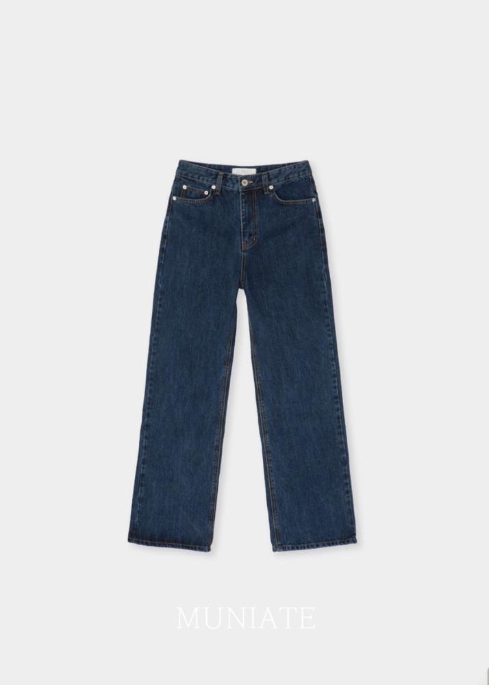 [MUNIATE/무니에트] forest 포레스트 프렌치 인디고 데님 청바지 팬츠 pt