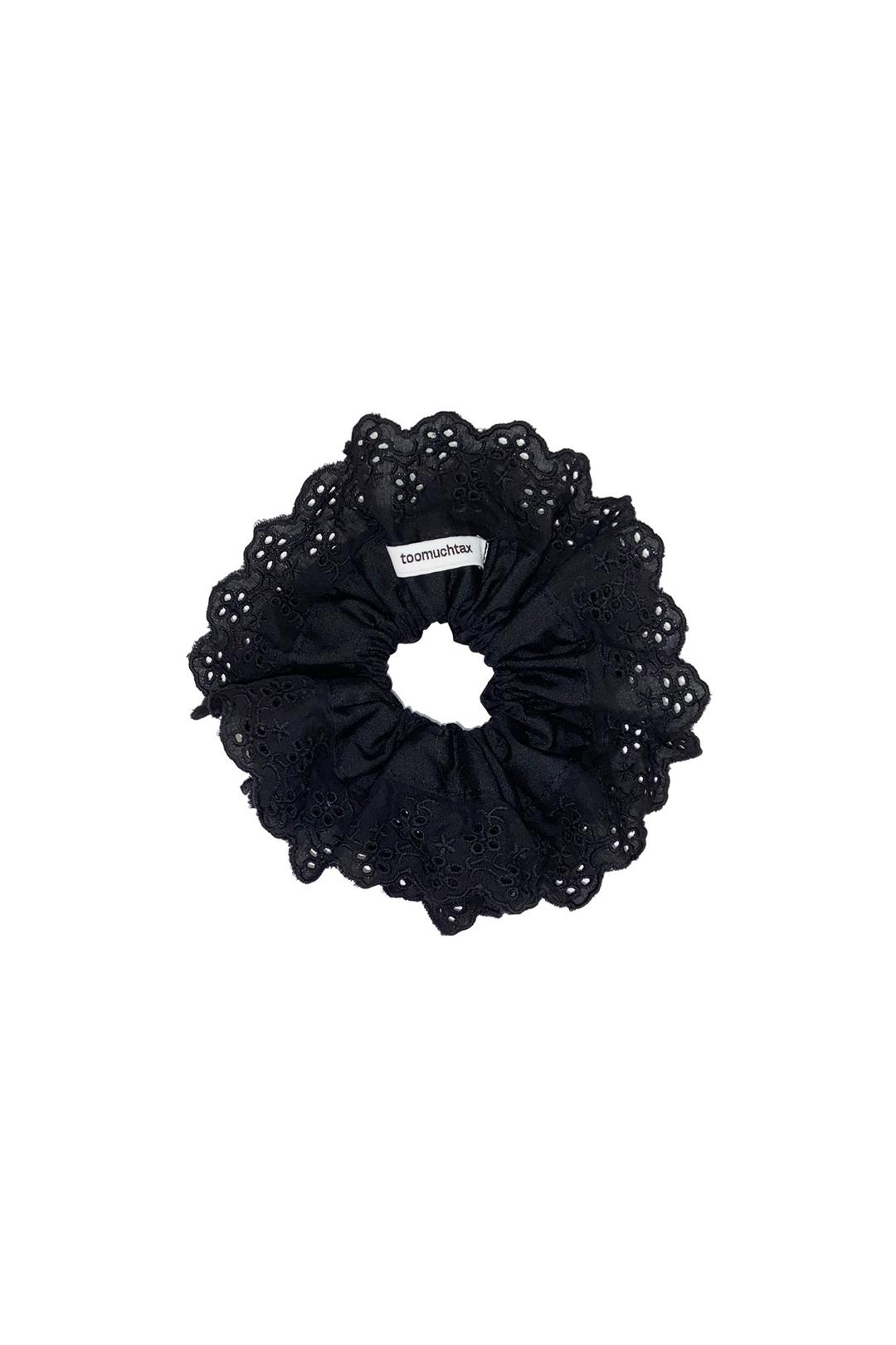 LACE SCRUNCHIE (BLACK)