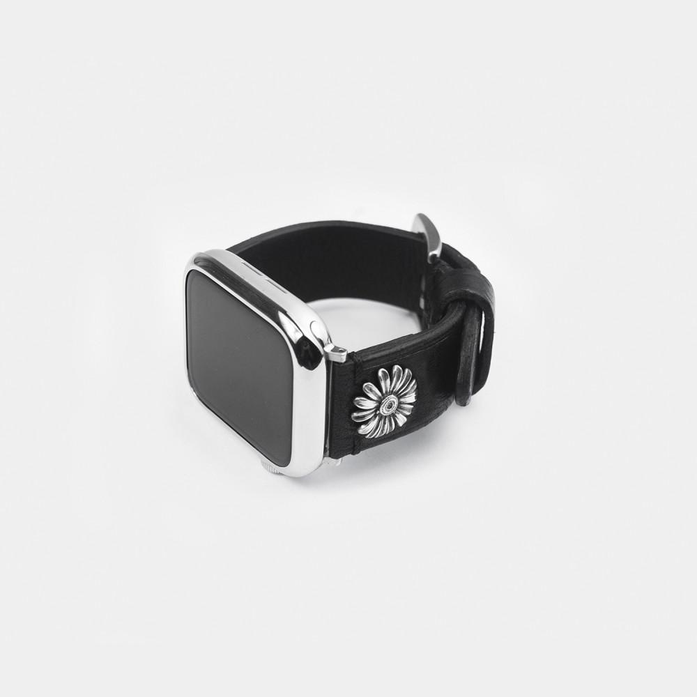 Daisy Apple Watch Strap 렌도 애플워치스트랩 가죽 실버925