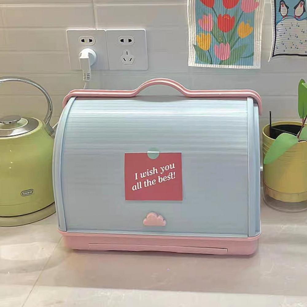 베이비 핑크 식기 건조기 과일 야채 탈수기 바구니 식기 보관함