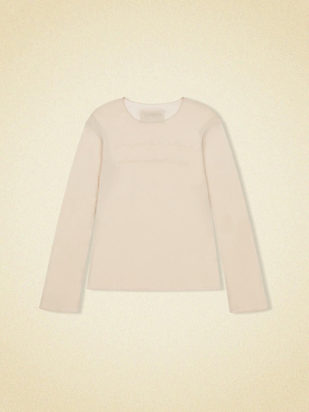 nook tee (peach ivory)