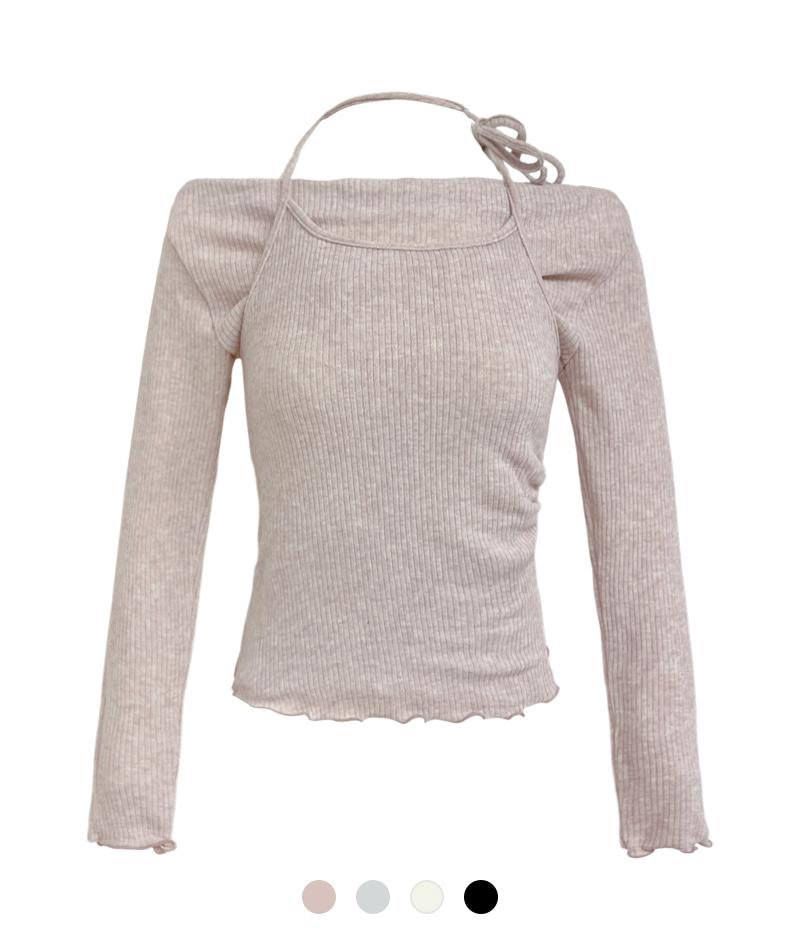 [Gimmo] Roa Off-Shoulder Wool T-Shirt