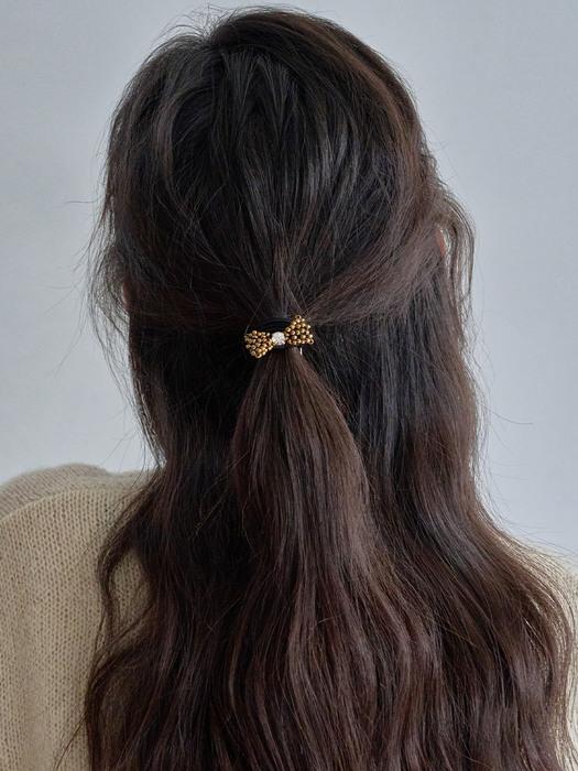 미니 리본 비즈 포니테일 LFPT0756