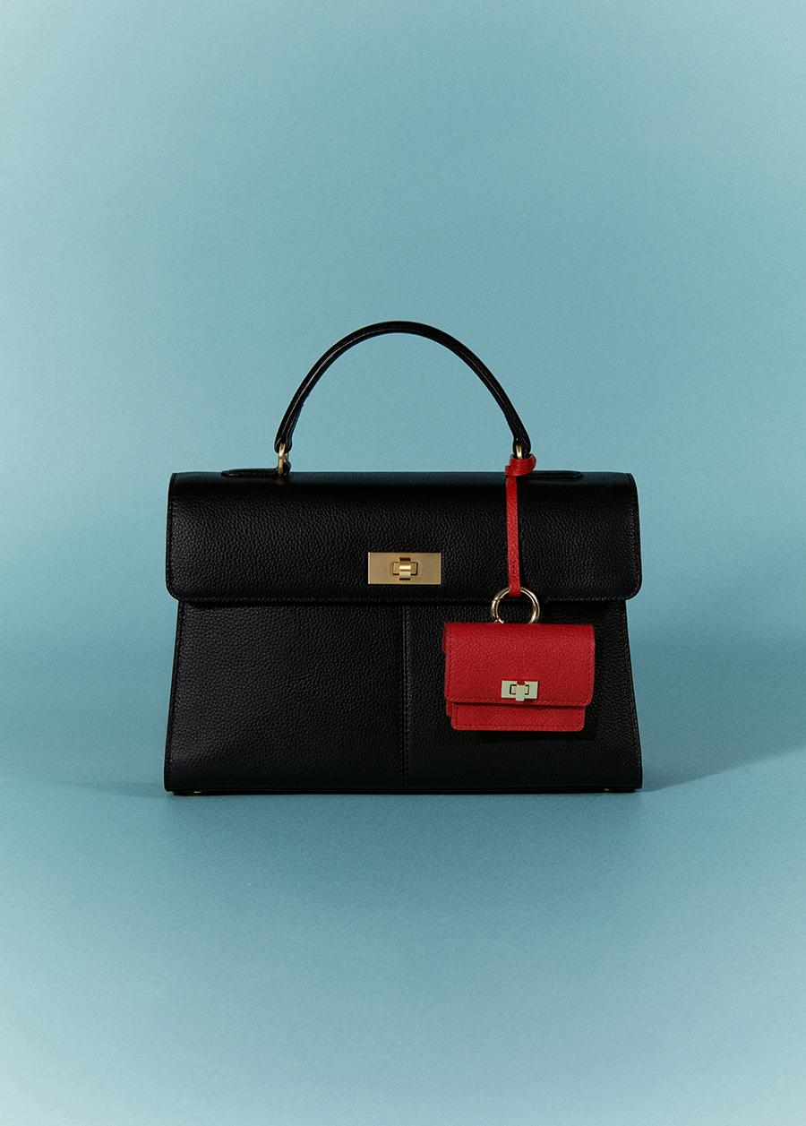 CHIXLABEL H 레브 스퀘어백 28 (Medium) - Black