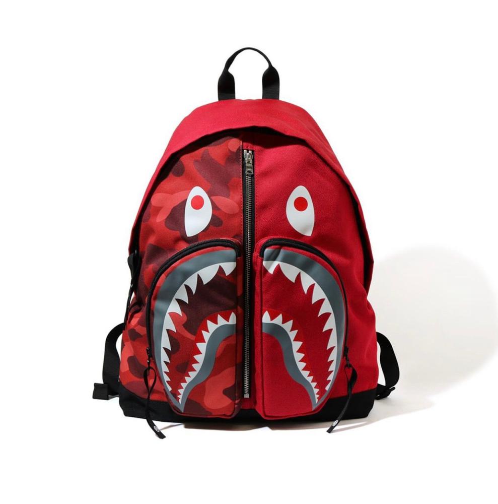 [베이프정품] 가방 컬러 카모 샤크 데이 백팩  BAPE COLOR CAMO SHARK DAY PACK