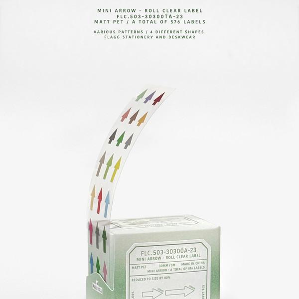 MINI ARROW - ROLL CLEAR LABEL