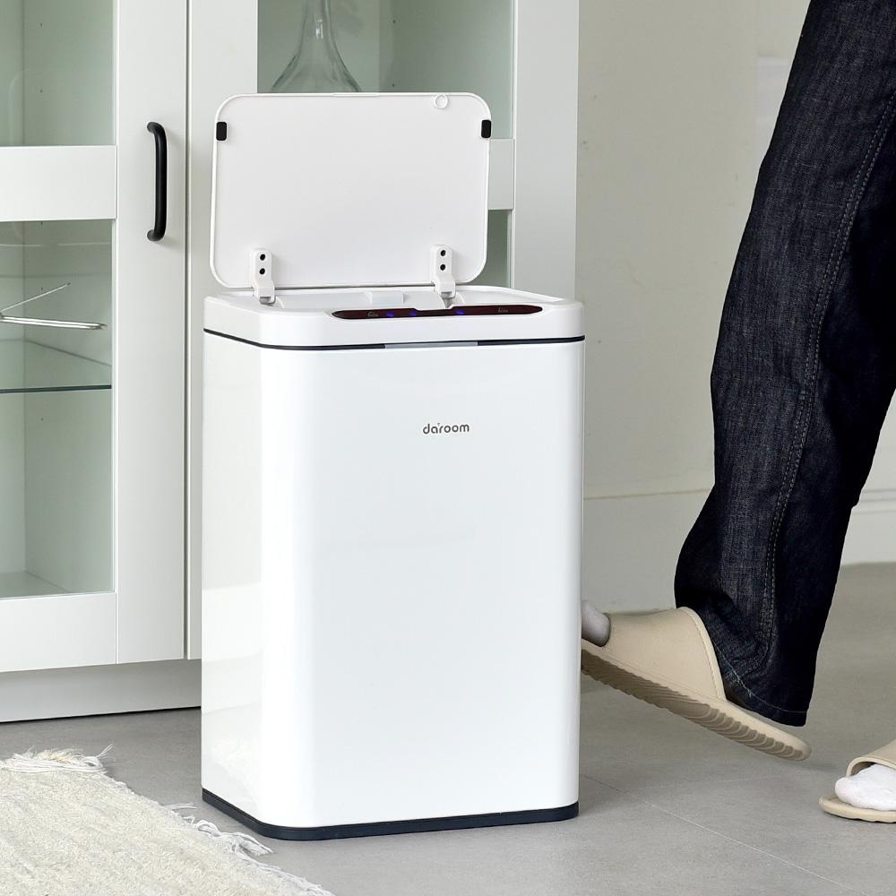 케이안 [오늘출발/15시전 주문시 오늘출발]다룸 자동 센서 스마트 쓰레기통 가정용 사무실용 화장실용 주방용 휴지통 일반형 20L