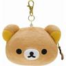 Rilakkuma 여성용 봉제 동전 지갑, 키체인 지갑, 귀여운 개폐식 ID 카드 홀더, 동전 파우치 케이스, 돈 가방