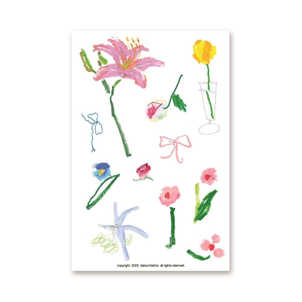 drawing tattoo sticker 08 / 다름타투 습식 타투스티커