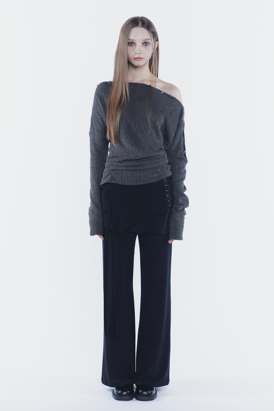 RUBY HOOK LAYERED PANTS black
