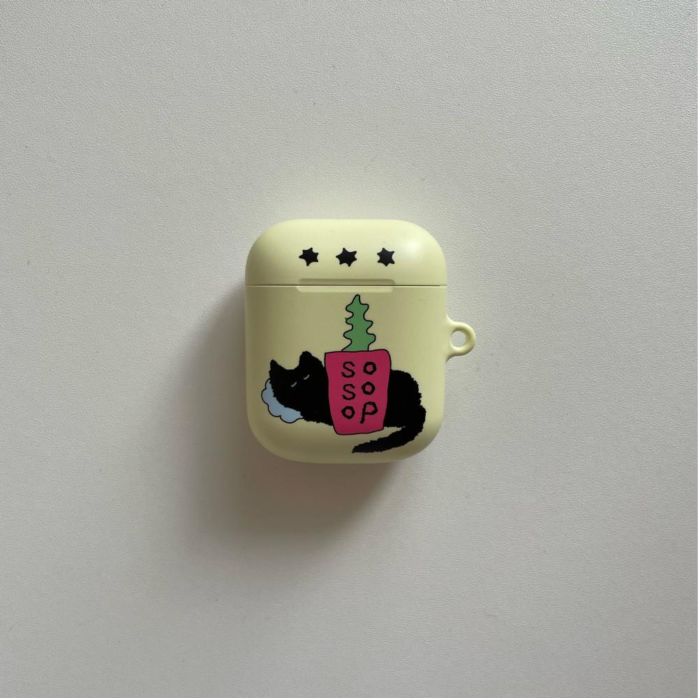 sosoop lemon fishbone airpods hard case (1.2세대)