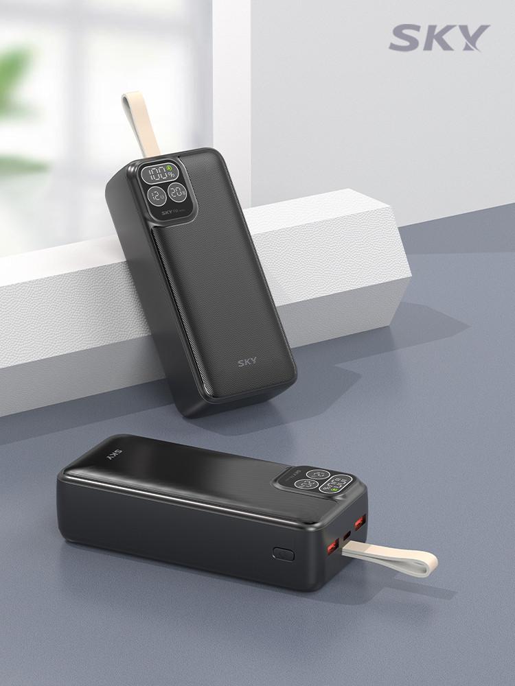 스카이 필 PD30 20W PD 고속충전 대용량 보조배터리 30000mAh LCD