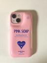 pink soap fluffy case