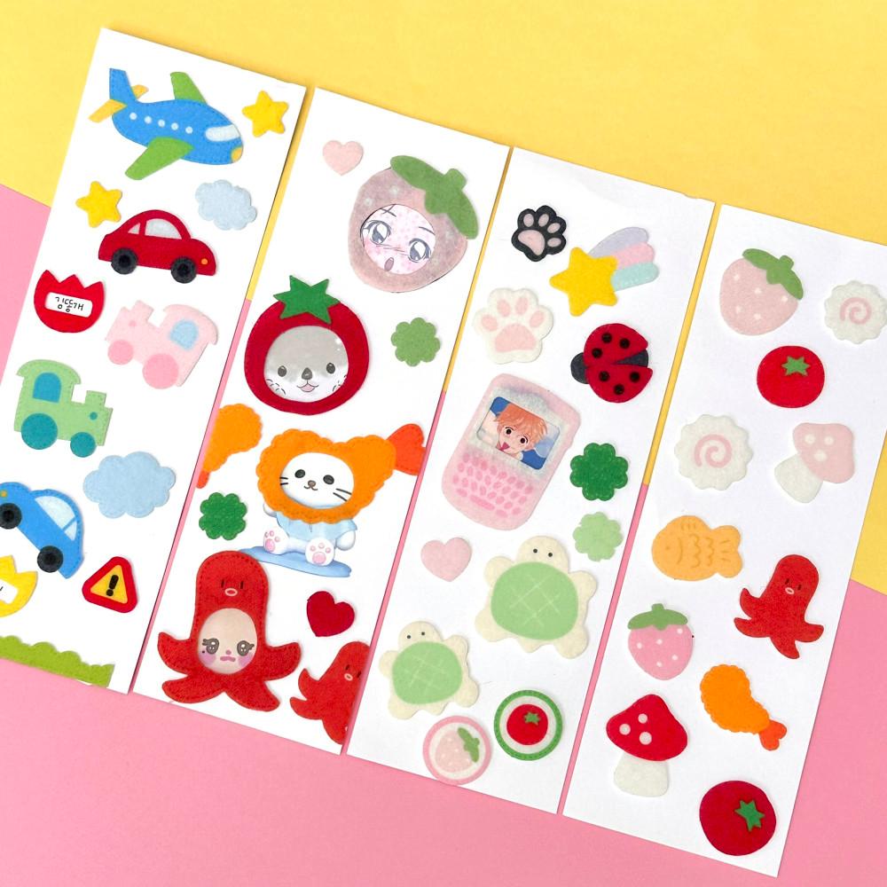 겸둥이 펠트 스티커 (4종)