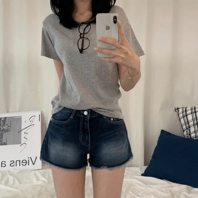[스탠다드ver/여리여리~.] 기본 라운드 여름 봄 무지 면 반팔티 (6col)