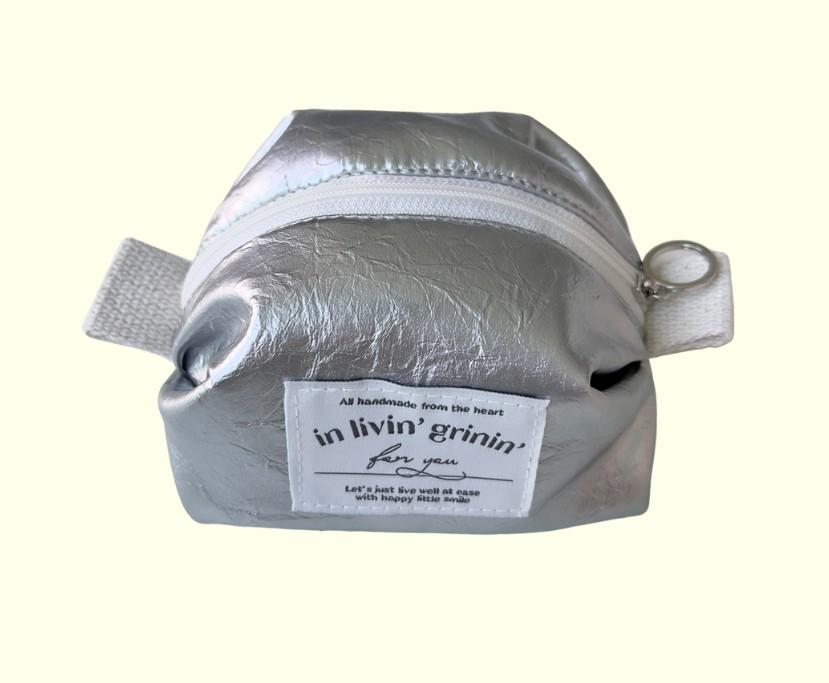 [리빈그리닌] Basic silver S 베이직 실버 파우치