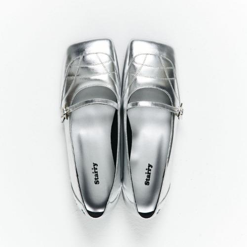 star flat shoes (sliver)