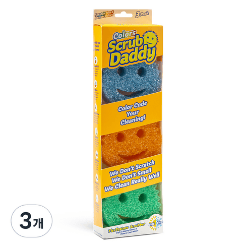 스크럽대디 수세미 랜덤발송, 3개입, 3개 - 수세미 | 쿠팡
