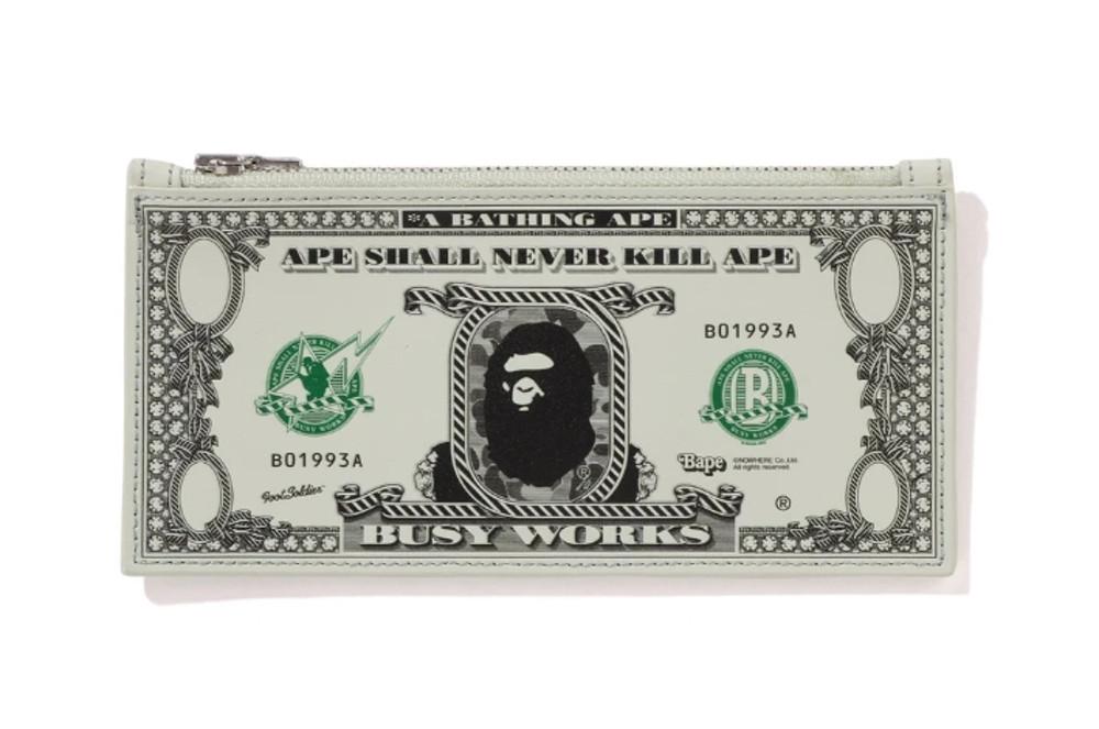 [베이프정품] 베이프 뱅크 노트 디자인 파우치 BAPE BANKNOTE DESIGN POUCH