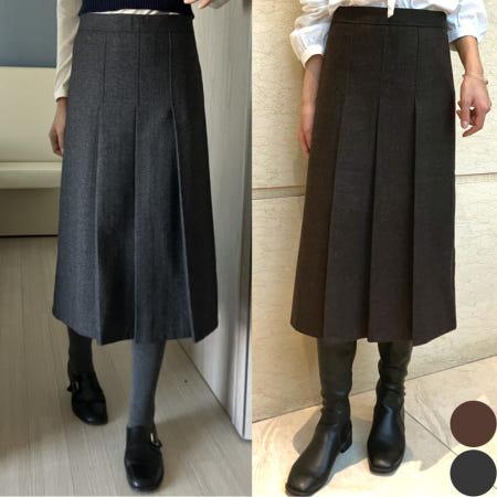 이런 상품 어때요? 울플리츠스커트 헤링본스커트 울롱스커트 모스코