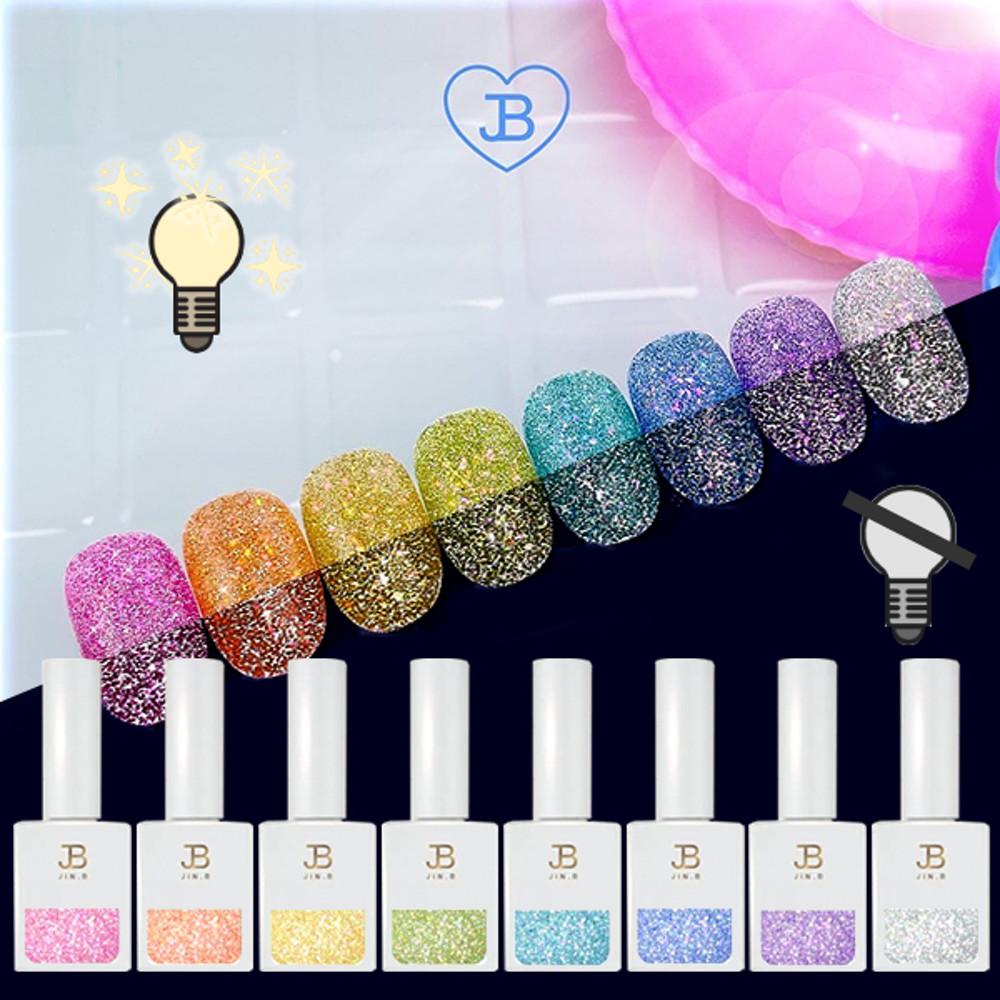 그라시아 진비 썸머크러쉬 8종 세트 글리터 컬러젤네일 폴리쉬 매니큐어