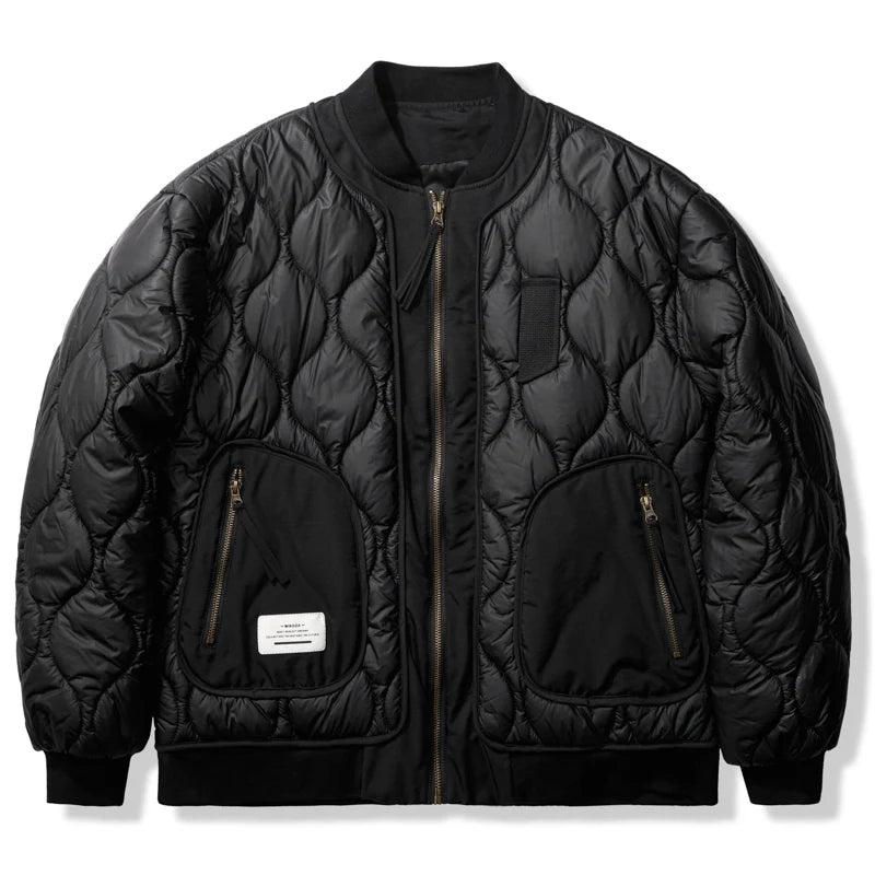 경량 솜 안감 누빔 항공 점퍼