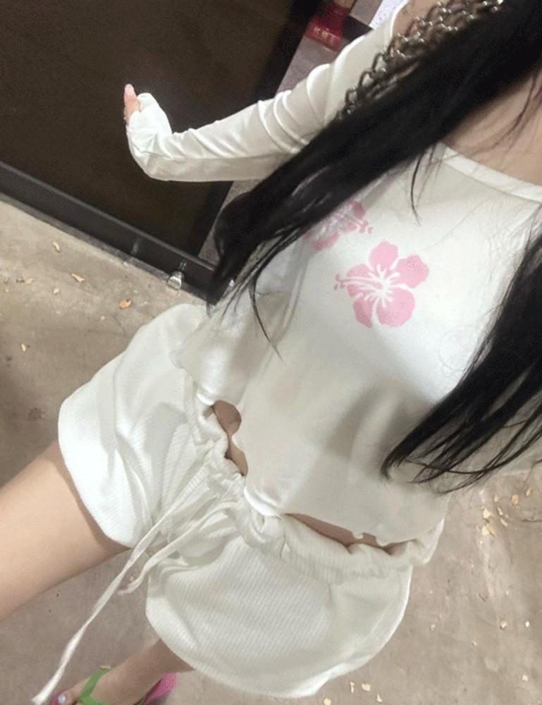 블라썸 워머 오프숄더 레이어드 여름 긴팔 tee (3colors)