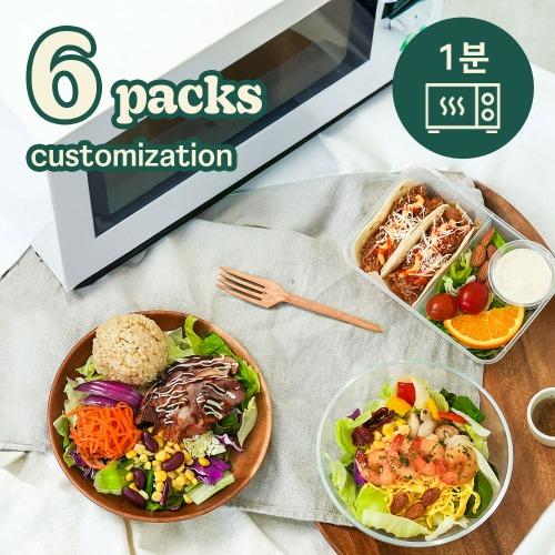 샐러드 6팩 정기배송 (1주/2주)