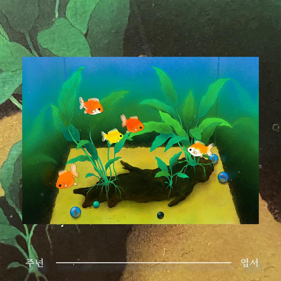 작가 주년 엽서 [ 금붕어 ]