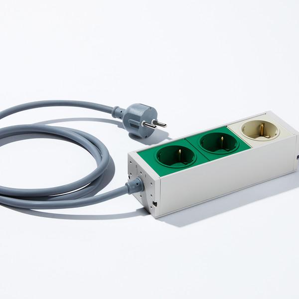 CAMPER GREEN (3-SOCKET) 1.5m