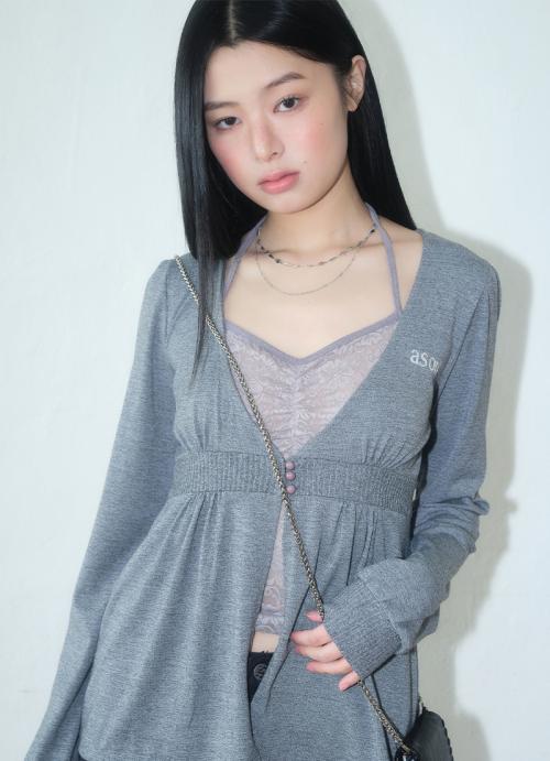 HEIZE CARDIGAN / CHARCOAL