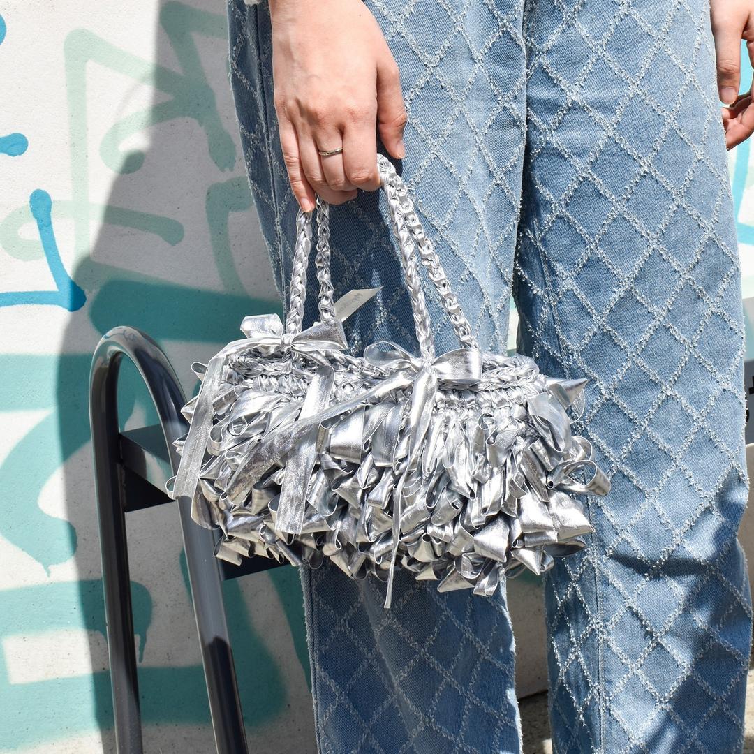 [DIY] 글로우 리본 러플 바게트백 - 메탈 클라라얀