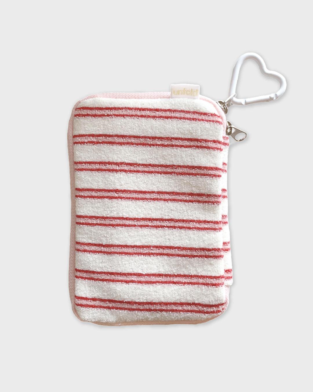 Terry travel wallet (pink)