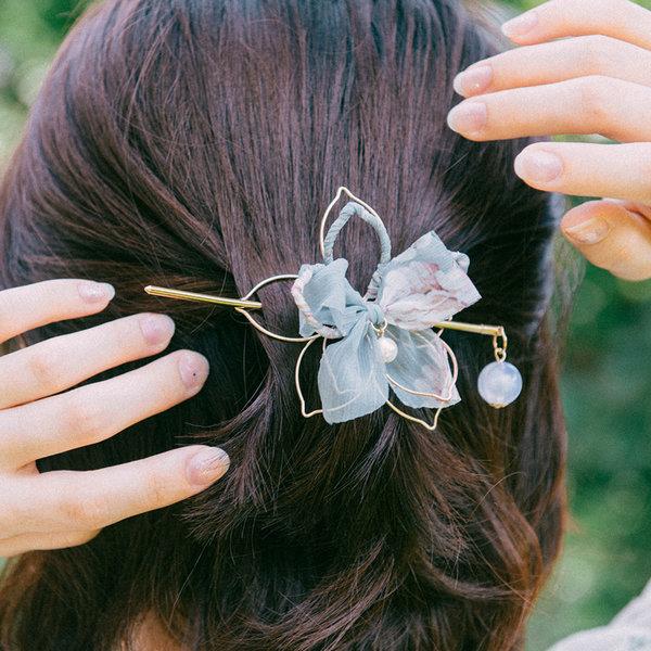 [당일출고]고급 한복 비녀 헤어장식 반묶음 반머리 머리핀 헤어핀 에리카