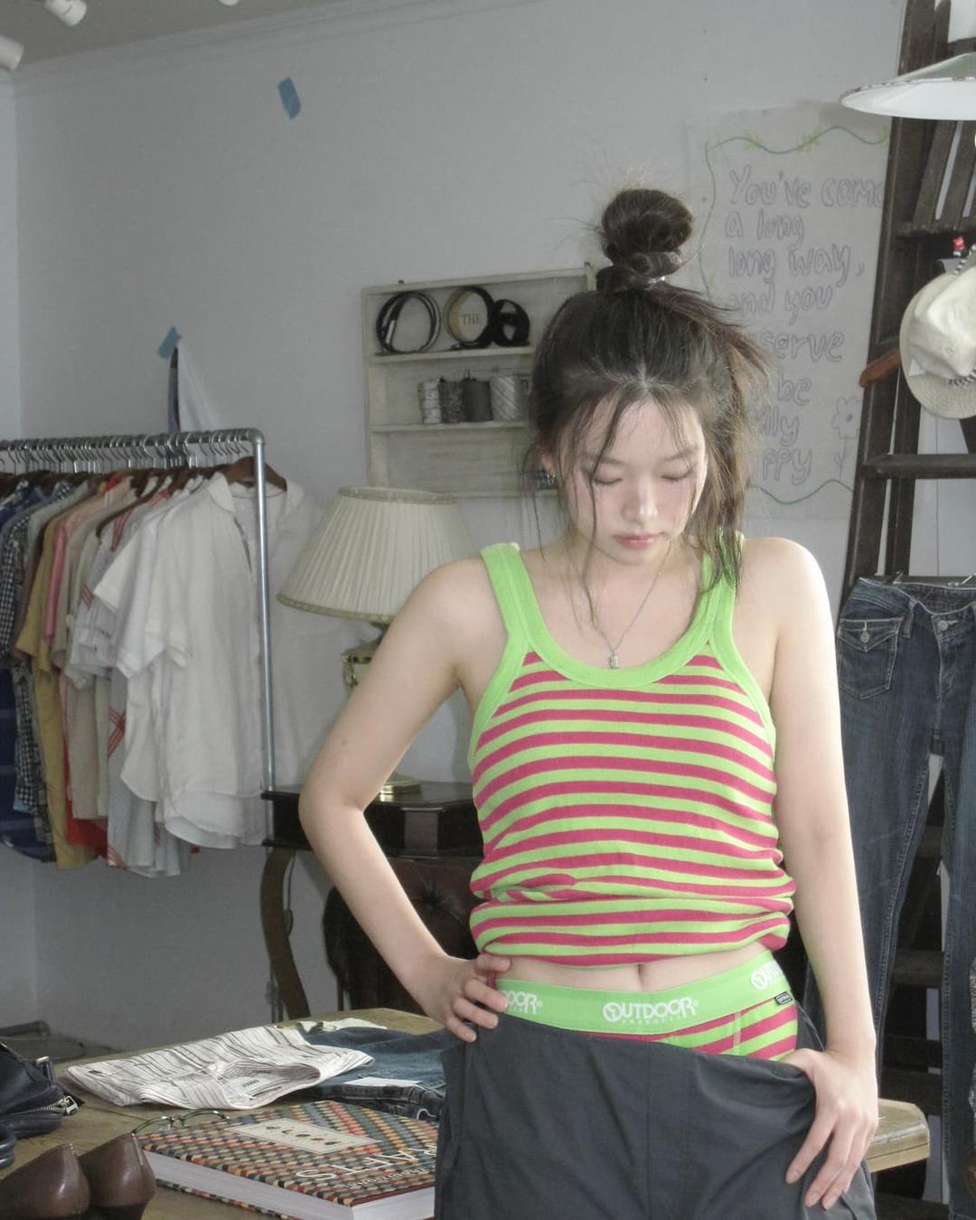 아웃도어 그린핑크 팬티 | 후루츠패밀리