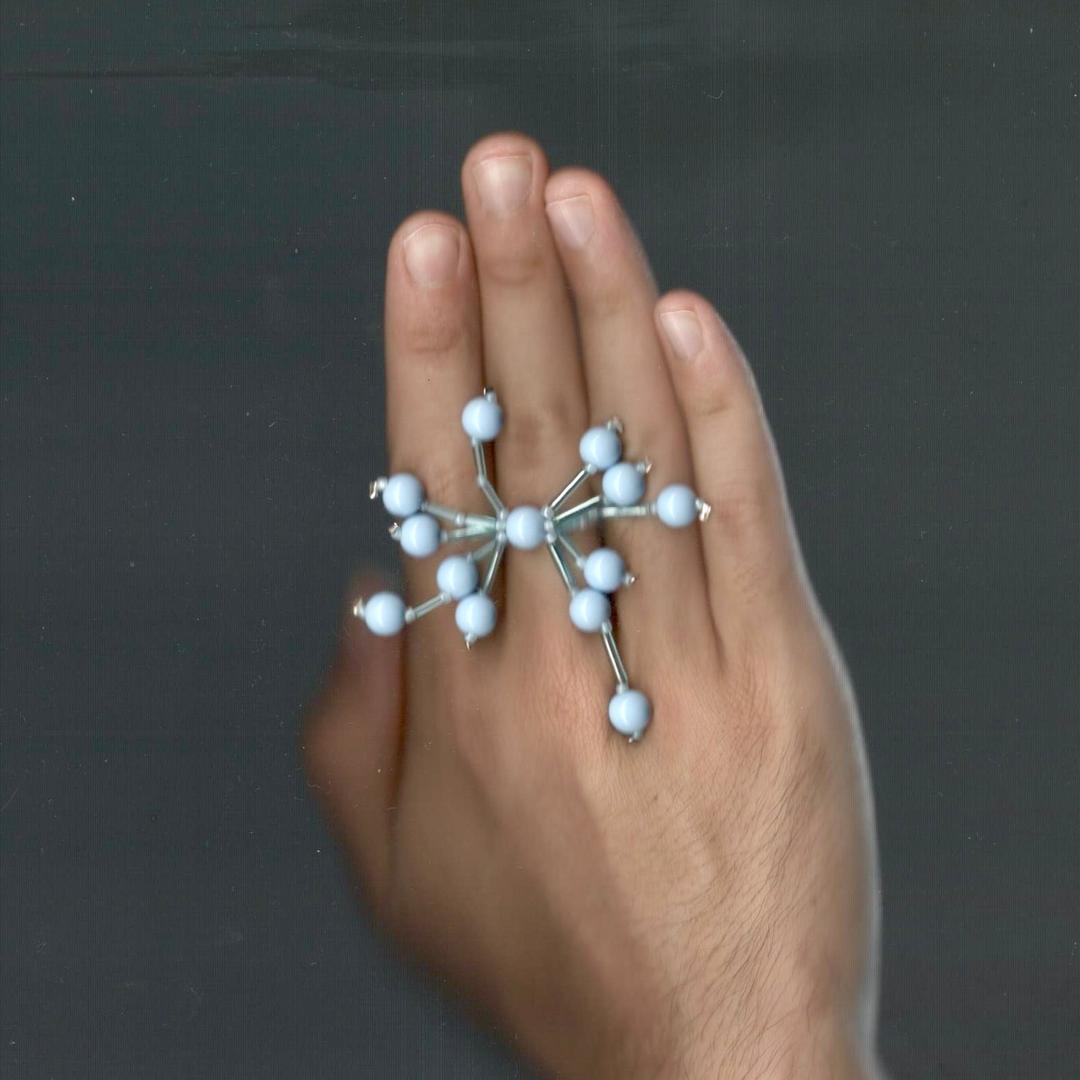 snowflake spider ring